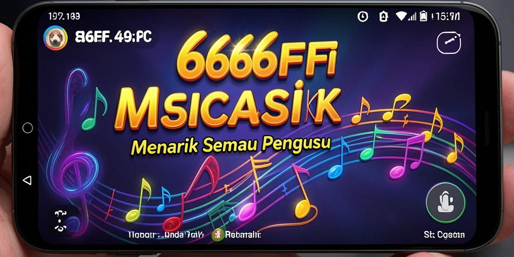 Screenshot utama 666FF menampilkan permainan musik yang interaktif dan menyenangkan.