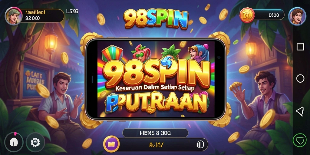 Screenshot gameplay 98SPIN menampilkan putaran seru dan efek menarik.