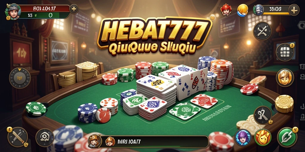 Tampilan gameplay HEBAT777 dengan aksi QiuQiu yang seru.