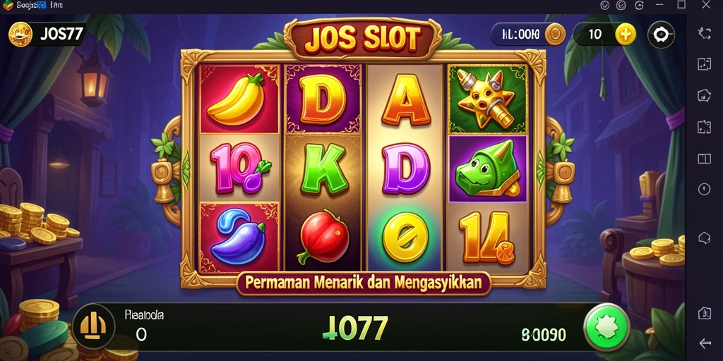 Tampilan menarik dari gameplay Slot JOS77 yang memukau.