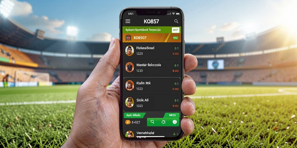Screenshot utama KO857 menunjukkan gameplay taruhan yang menarik.
