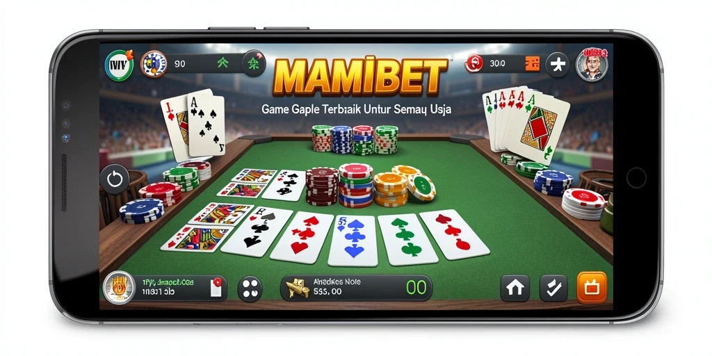 Tampilan menarik gameplay Gaple di MAMIBET.