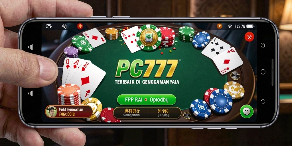 Screenshot menunjukkan gameplay Poker yang seru dan interaktif.