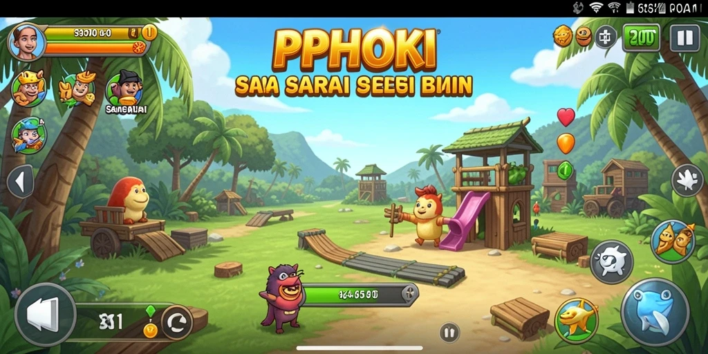 Tangkapan layar gameplay PPHOKI yang menampilkan aksi santai dan menyenangkan.