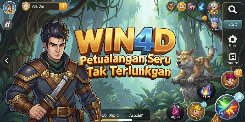 Tampilan gameplay WIN4D yang seru dan menantang.